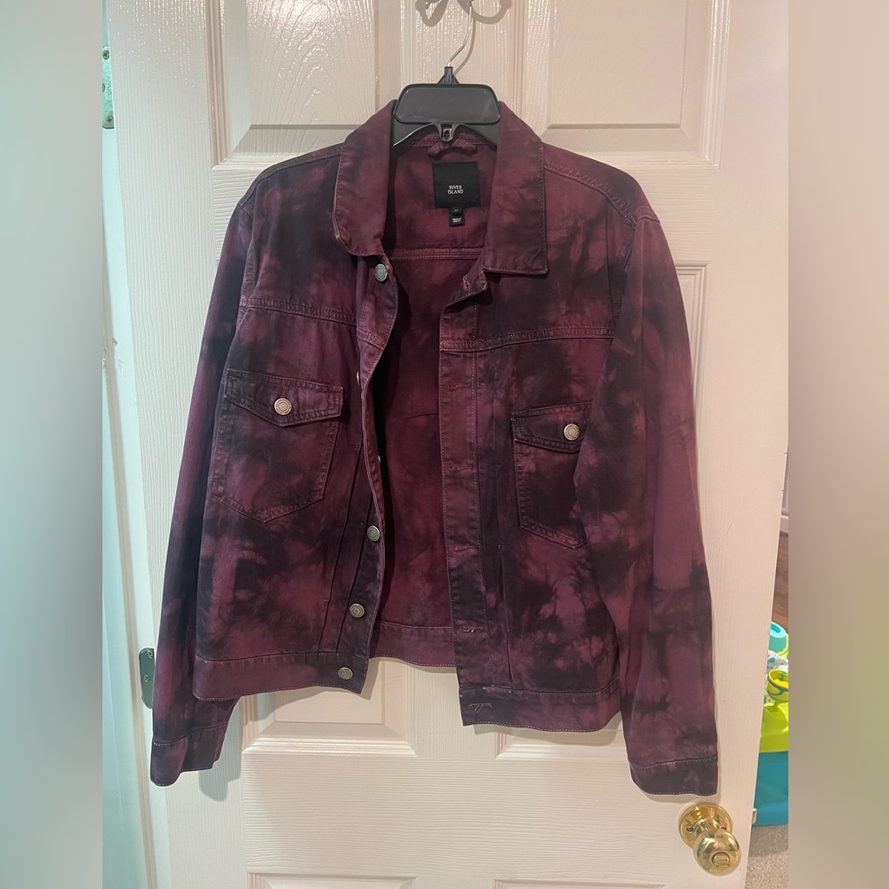 River Island Men’s Purple Denim Jacket
